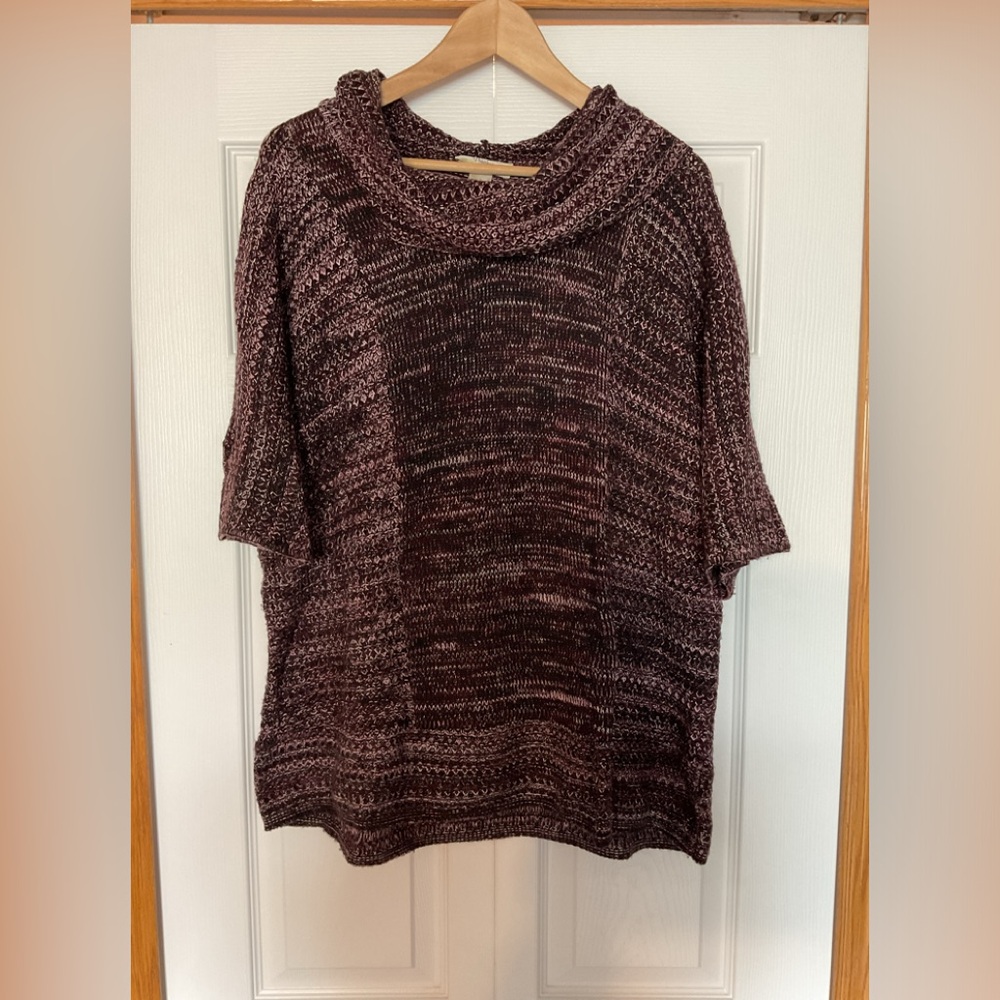 CJ Banks Short Sleeve 2X Sweater